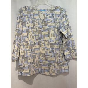 J McLaughlin Wavesong Southwest Mesa Catalina Cloth Shirt L